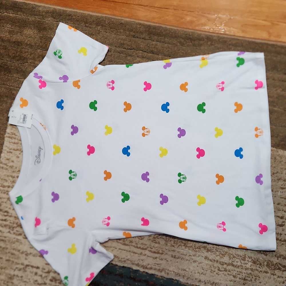 NWT Mickey Mouse Multi Color Tee